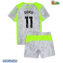 Manchester City Jeremy Doku #11 Tredjedraktsett Barn 2025-26 Kortermet (+ Korte bukser)